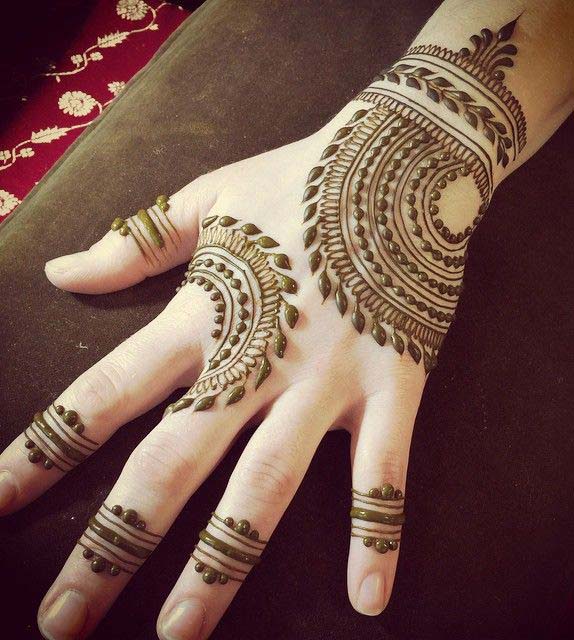 Simple and Easy Mehndi Designs for Back Hand and Front Hand | Delhi ...
