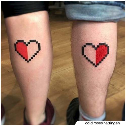 heart tattoo ideas for couple