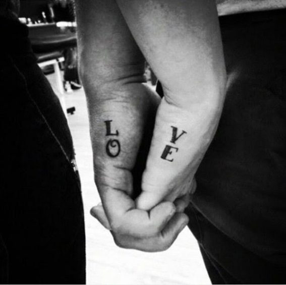 lo - ve letters tattoos