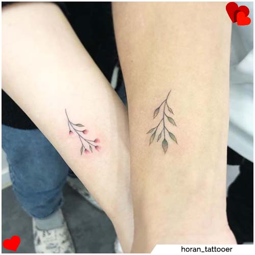 plant tattoo for couples
