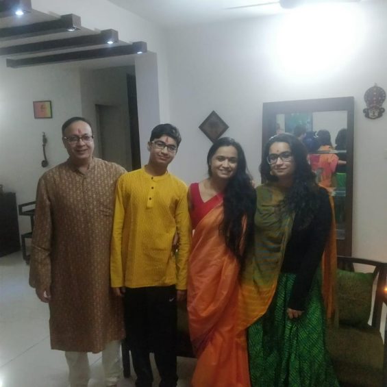 Dr. Aruna Kalra with her family