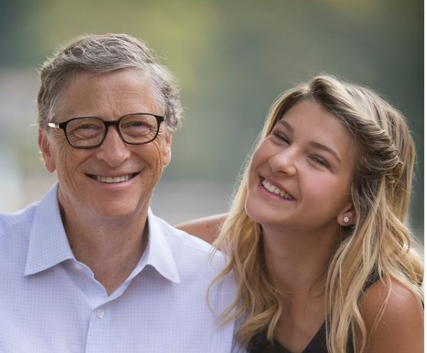 Bill gates and her daughter