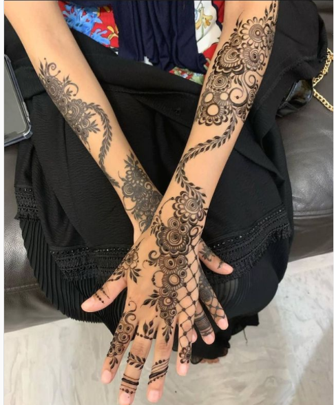 Beautiful full hand mehndi designs for teej