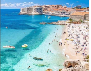 beautiful beach destination for traveler in Europe