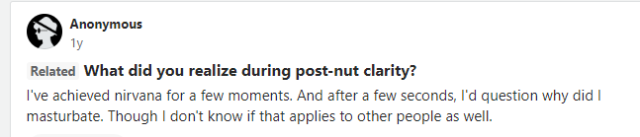 Funny memes 1 about post nut clarity