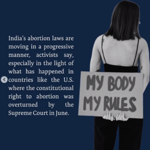 Abortion law in Delhi, India moving in progressive manner