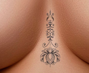 Tattoo between boobs
