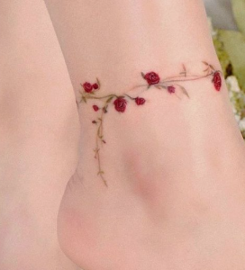 anklet tattoo design
