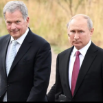 Finland President Sauli Niisto with Vladimir Putin