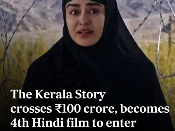 The Kerala story crossed 100 Crore on its 9th Day