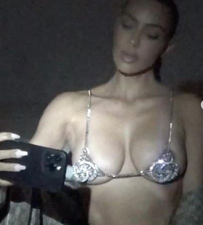 Kim Kardashian in gucci bikini