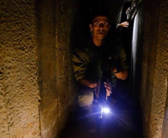 Hamas Tunnel in Gaza Strip