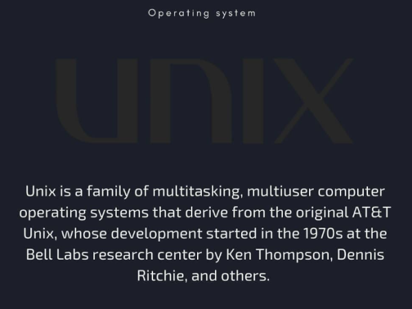 Overview of Unix Operating System