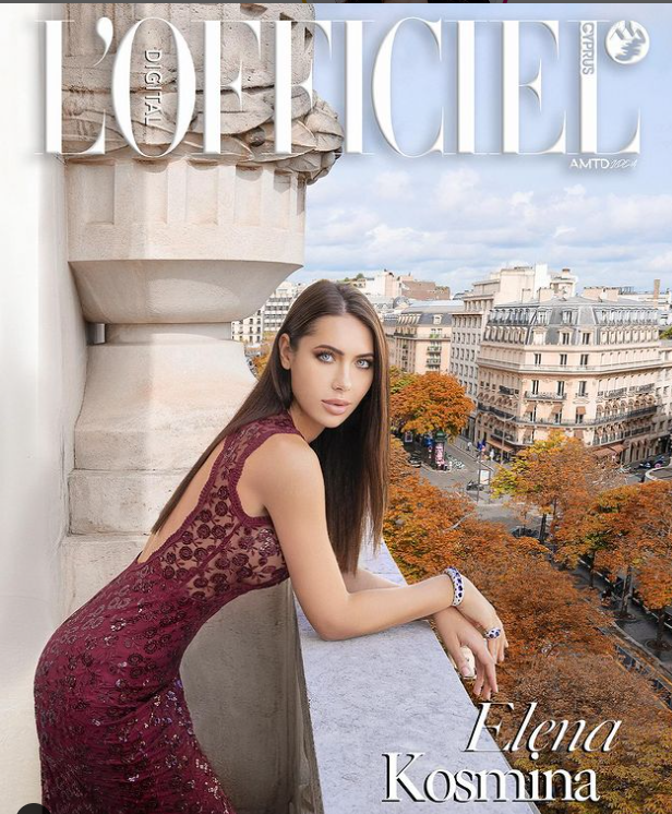Elena Kosmina Shines on the Cover of L’Officiel Cyprus