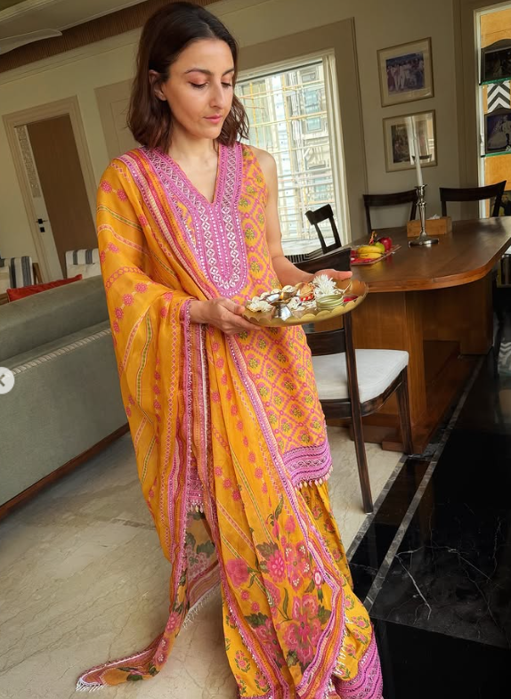 Soha Ali Khan Celebrates Vijay Dashmi and Dussehra with Family, Shares Heartwarming Puja Moments