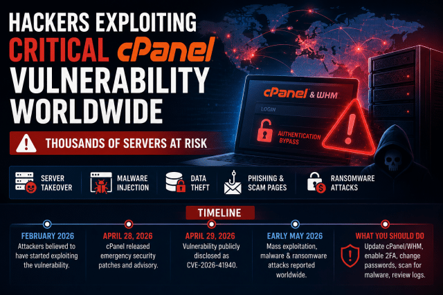 Hackers Exploiting Critical cPanel Vulnerability Worldwide, Thousands ...