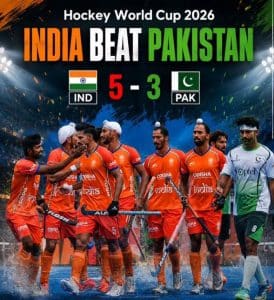 India Defeats Pakistan 5-3 in Hockey World Cup
