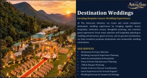 The AstraLuxe Advisory Launches Two New Verticals: Destination Weddings & Branded Land Development