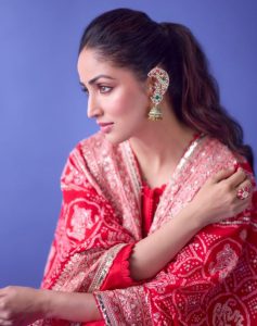 Yami Gautam Stuns in Red as She Promotes Nayyi Navelli