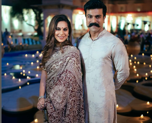 South super Star Ram charan and his wife upasana kamineni